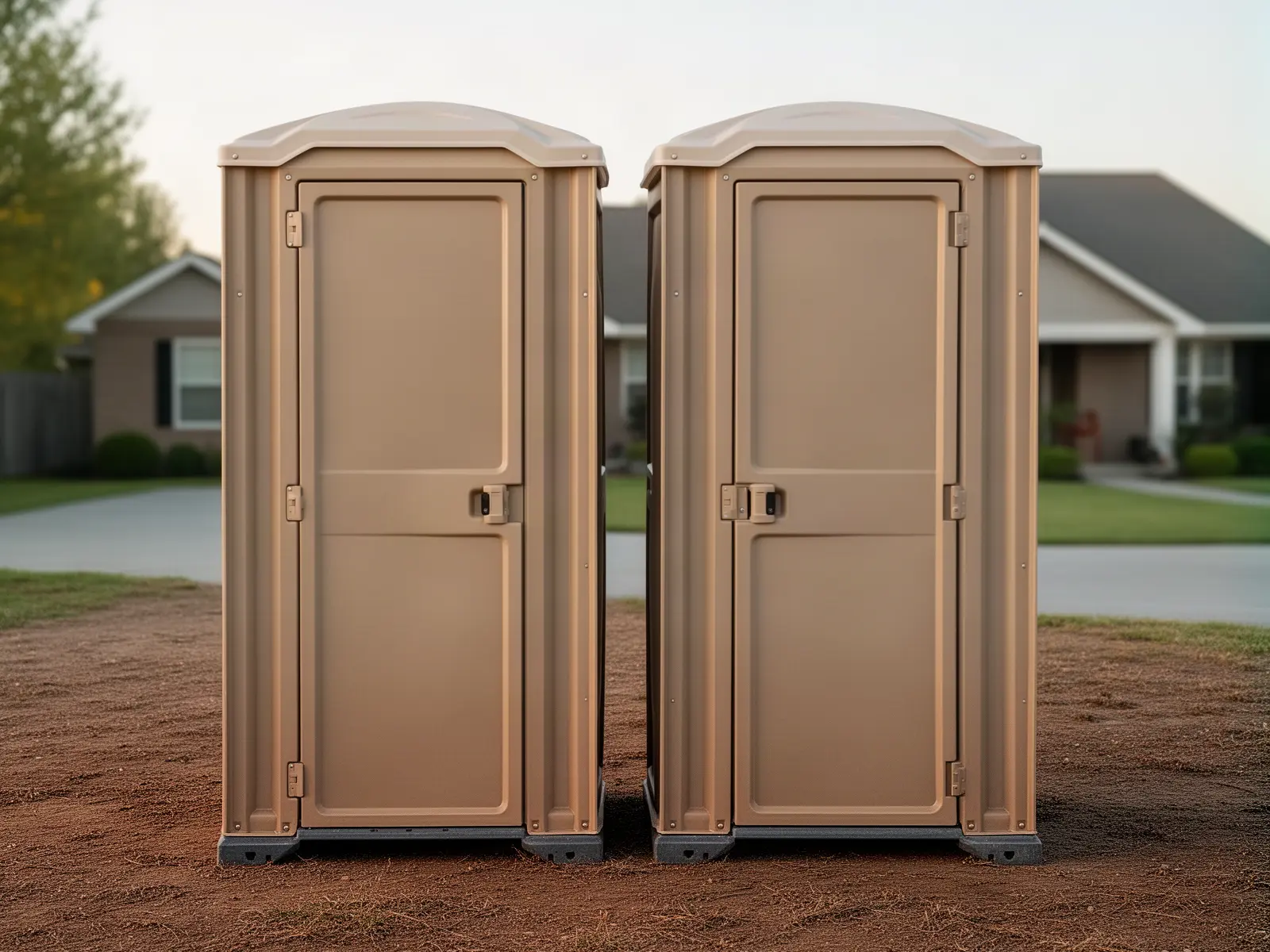 Clean porta potty unit from Sweeney & Sons Porta Potty Rental in Dallas, TX